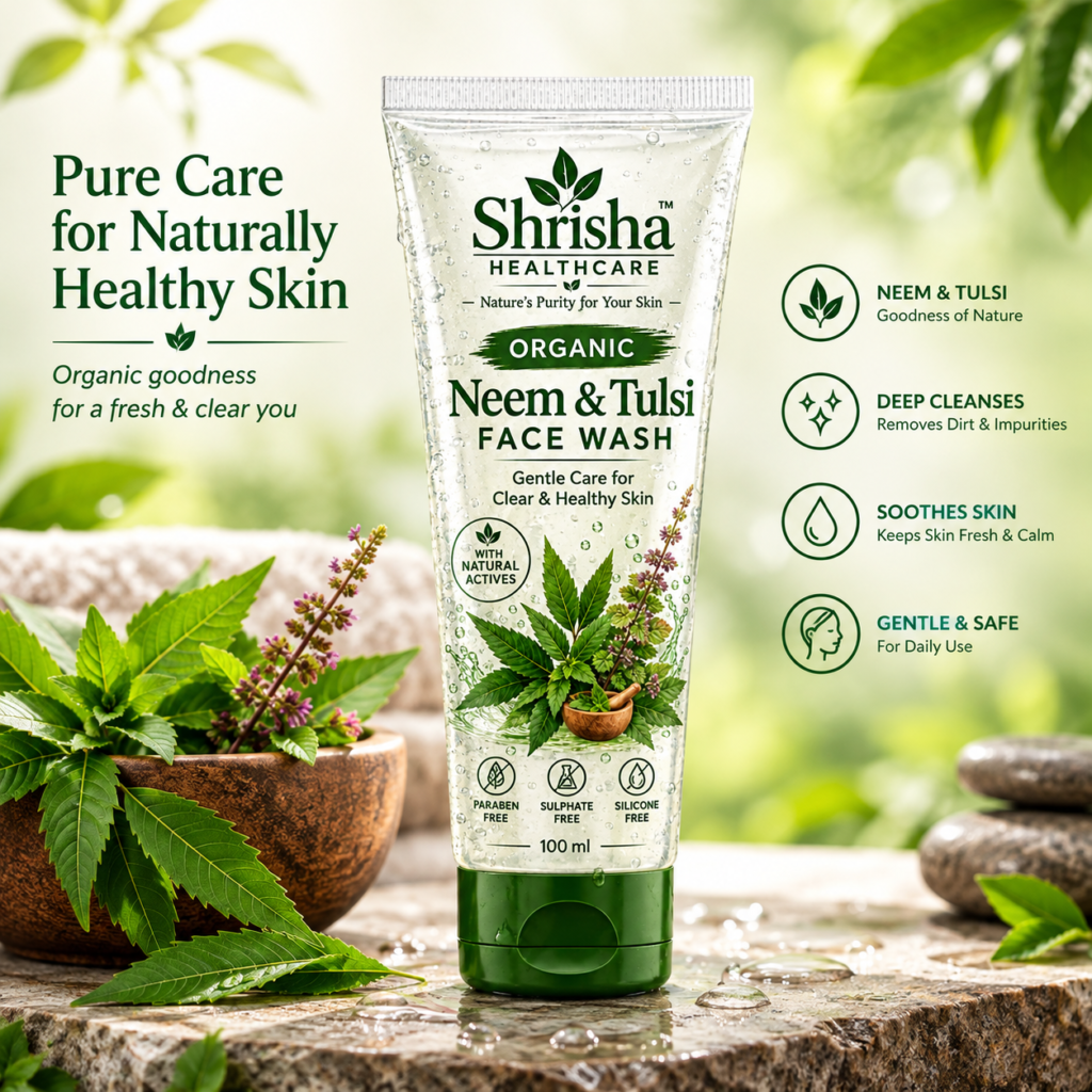 Shrisha Organic Neem & Tulsi Face Wash